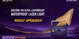 New Benchmark for High-Power Outdoor Laser Projectors｜Lightspace Unicorn 100W Ultra-Lightweight Waterproof Laser Projector