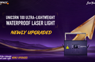 New Benchmark for High-Power Outdoor Laser Projectors｜Lightspace Unicorn 100W Ultra-Lightweight Waterproof Laser Projector